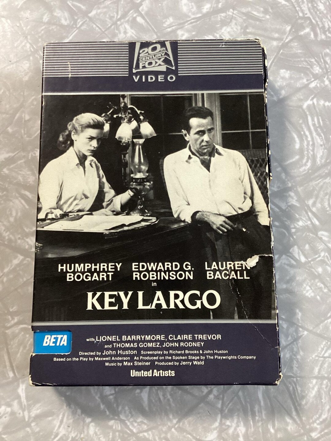 Key Largo Betamax NOT VHS Movie 1948 Renewed 1975 Humphrey Bogart ...