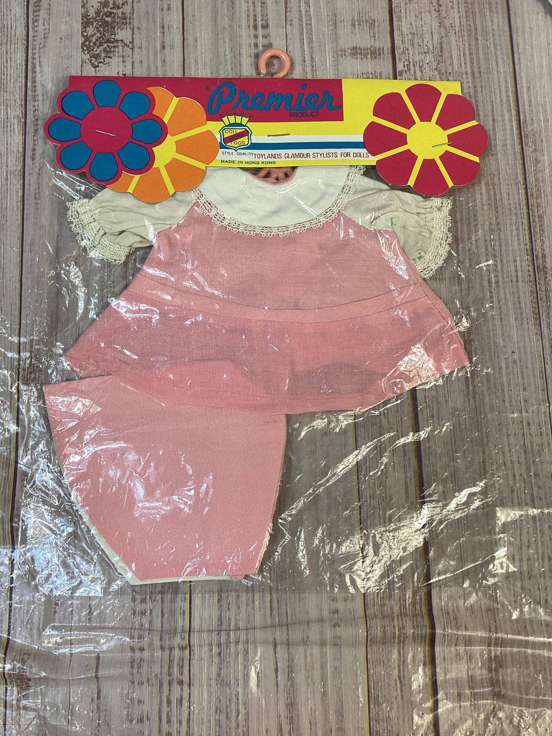 Vintage Premier Togs NIP Doll Outfit Pink Dress Bonnet American ...