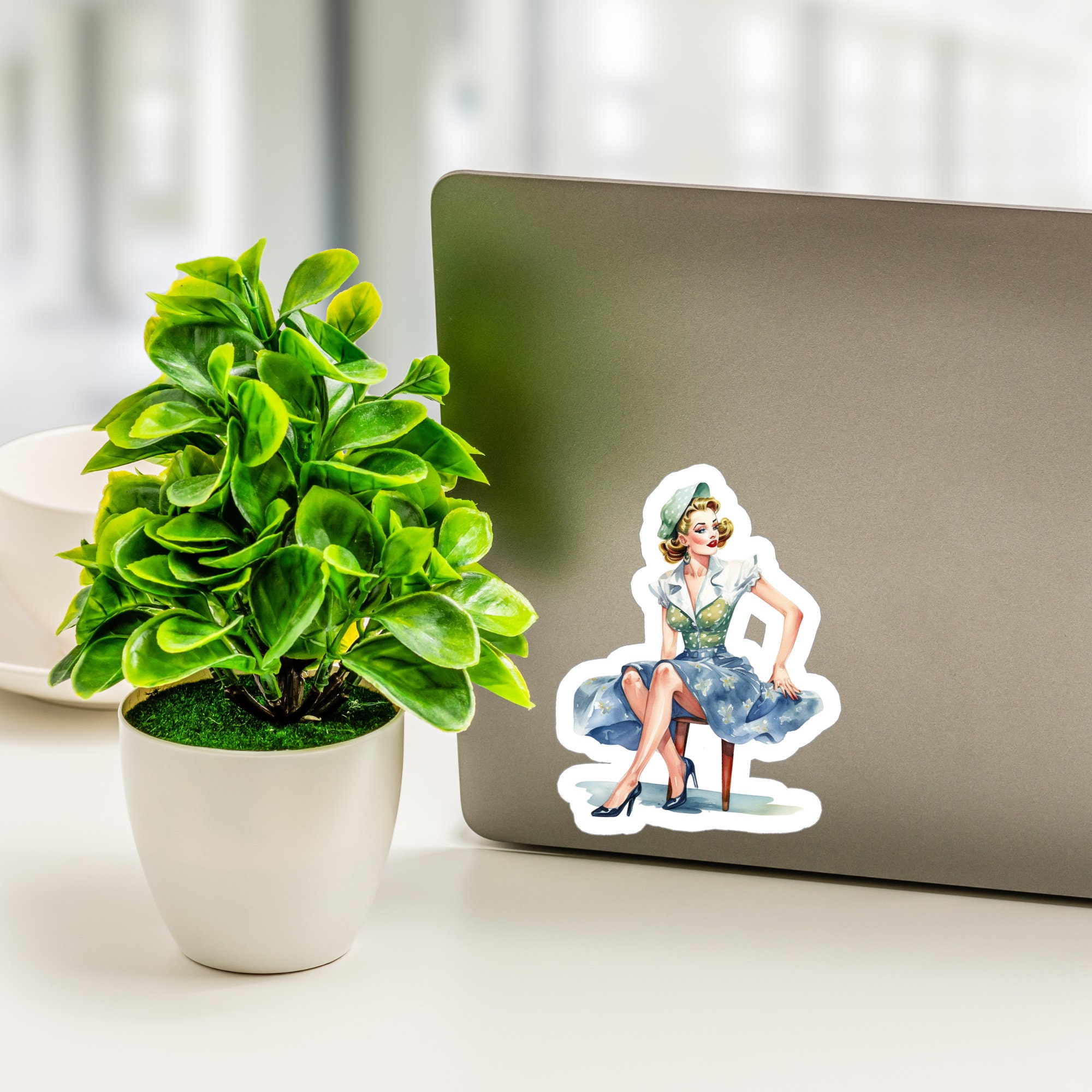 Pin-up Girl Vinyl Sticker Set the Perfect Addition to Your Retro ...