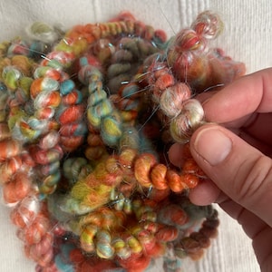 Handspun coiled art yarn