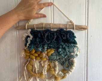 Hand woven wall hanging