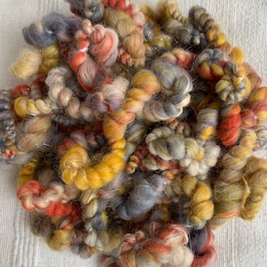 Handspun coiled art yarn