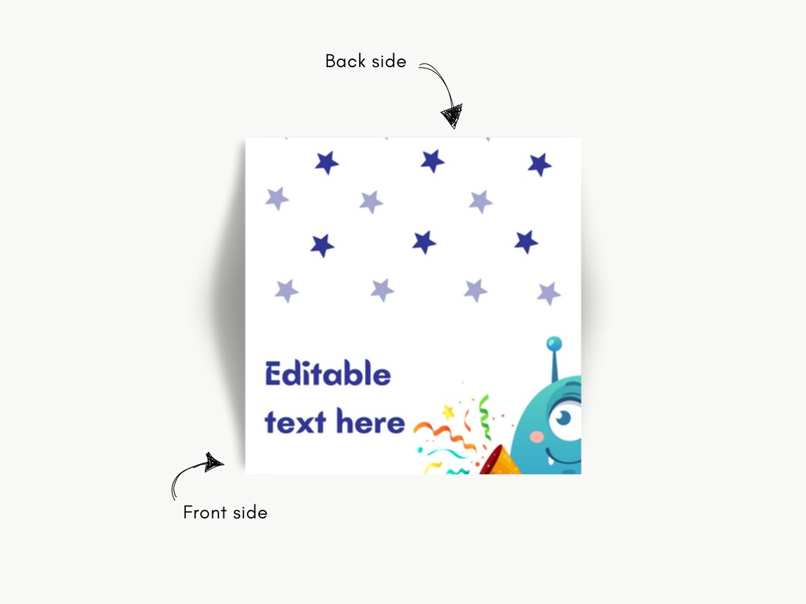 Editable Outer Space Food Card, Printable Table Card, Editable Name ...