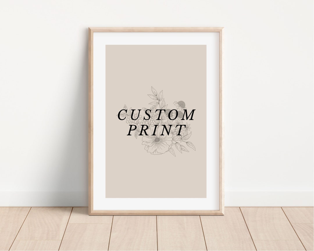Printable Custom Custom Print, Personalized Art, Custom Printable Art, Custom Wall Art ...