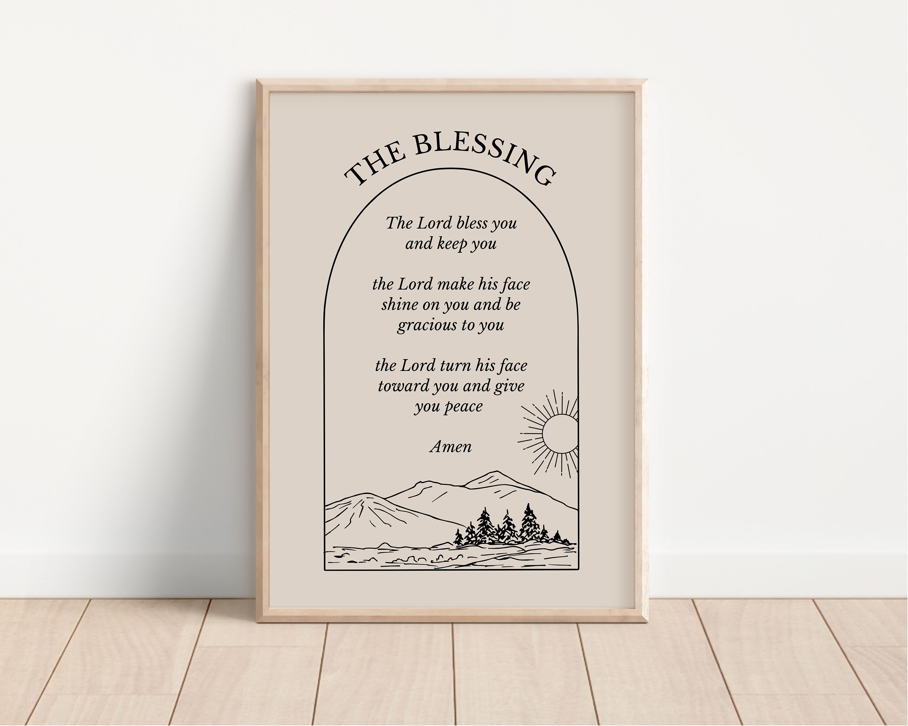 The Blessing Wall Art the Blessing Print Numbers 62426 Etsy