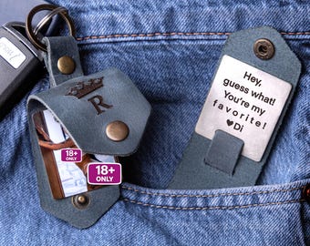 Boudoir Photo Keychain - Personalized Gift for Boyfriend - Boudoir - Gift for Him