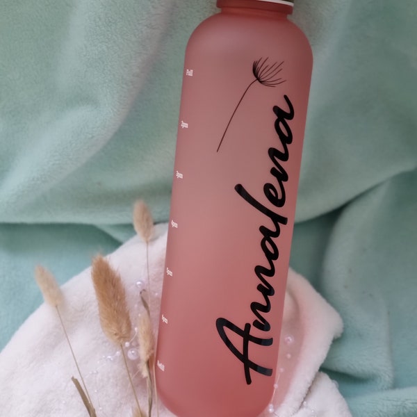 1l personalisierte Trinkflasche / Flasche mit Namen / Wasserflasche mit Name / Geschenkidee / Fitnessflasche /