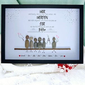 Personalisiertes Abschiedsgeschenk Kollege, Steinbild Abschied Kollegin, Einzigartiges Geschenk Arbeitskollegin, Geschenk Rente Jobwechsel