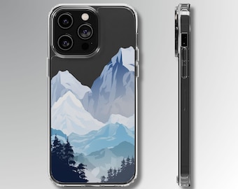 Bella Anime Montagne e Foresta Cassa Del Telefono Chiaro Per iPhone 14 13 12 11 Pro Max Iphone 14 Max Plus Cover Samsung Galaxy S22 S21 Caso