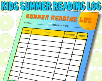 SUMMER READING LOG for Kids