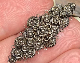 Victorian Cannetille Silver Filigree Brooch