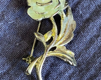 Rosen Brosche Jugendstil ~ Goldblüte