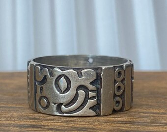 Taxco Mexico Sterling Folk Band ~ Size 10