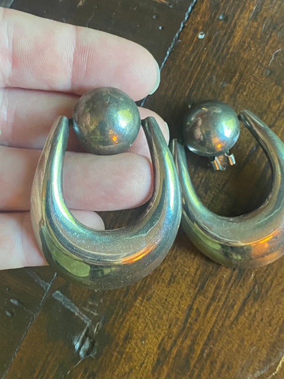 Sterling Silver Knocker Earrings ~ Extra Large