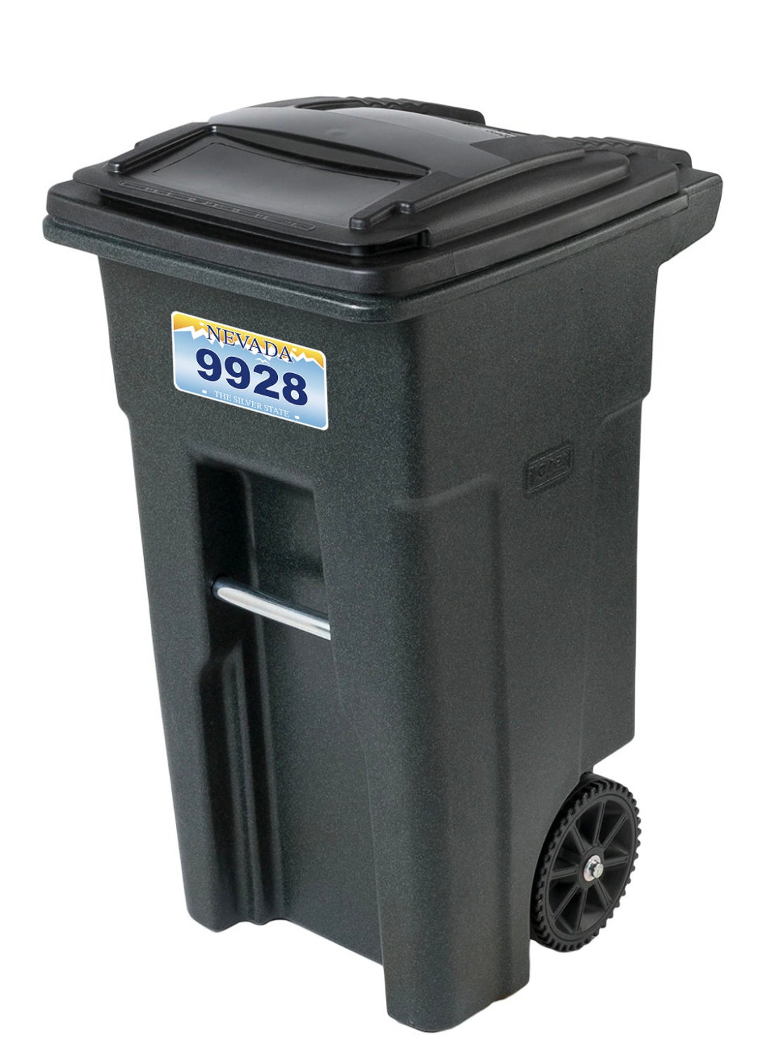 Trash Can Vinyl Decal License Plate Waterproof Garbage Can Etsy