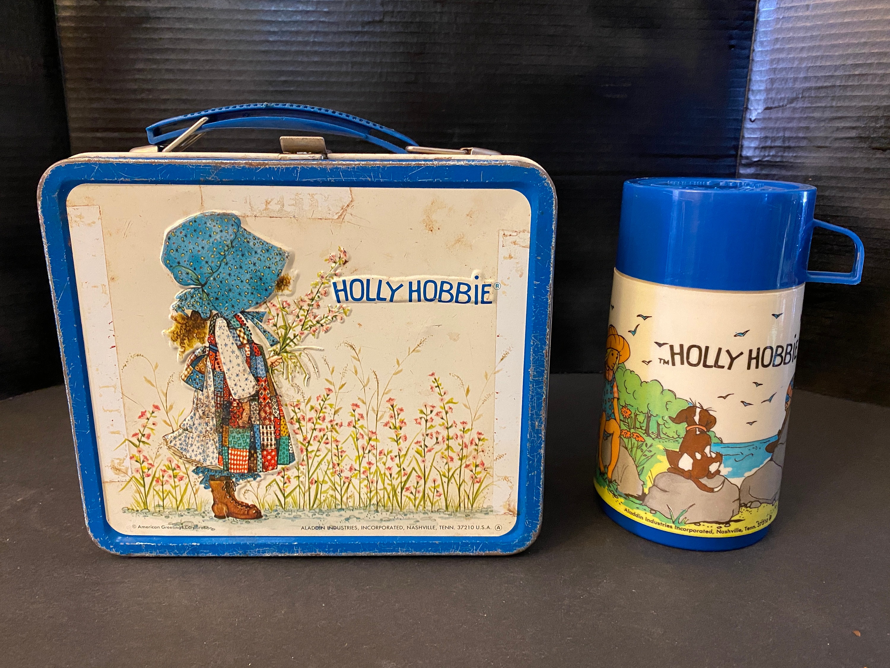 Vintage Holly Hobbie 1970s Metal Lunchbox W/thermos - Etsy, image size:3000x2250