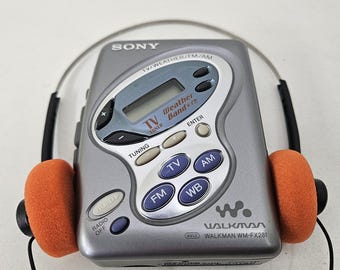 Sony Walkman WM-FX281 fm/am Radio Cassette Tape Player new belt, Tested Works!