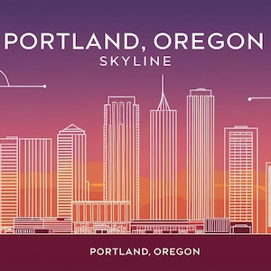 Skyline von Portland,Oregon