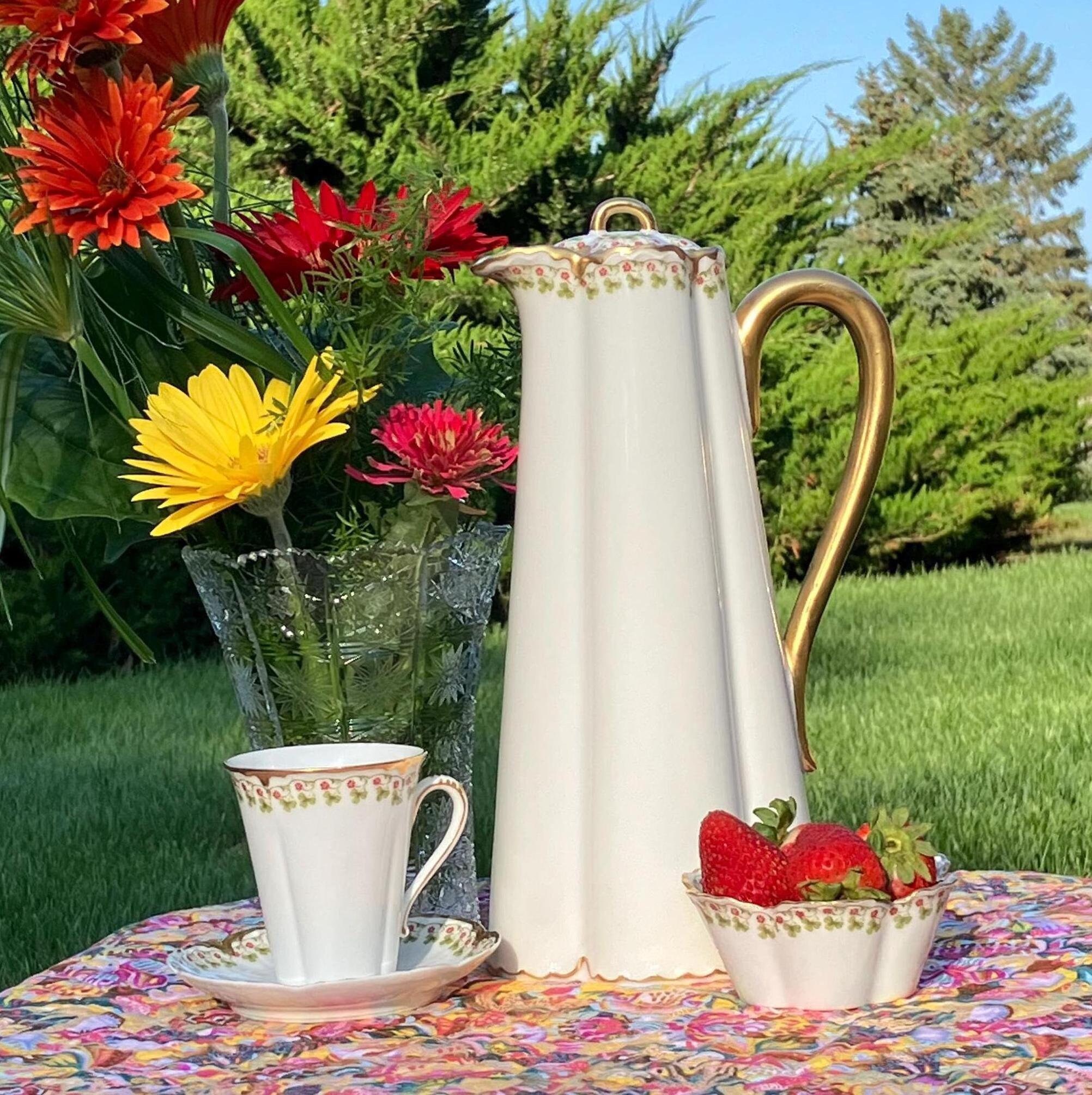 Haviland Limoges Chocolate Pot - Etsy Haviland Limoges Chocolate Pot - Etsy