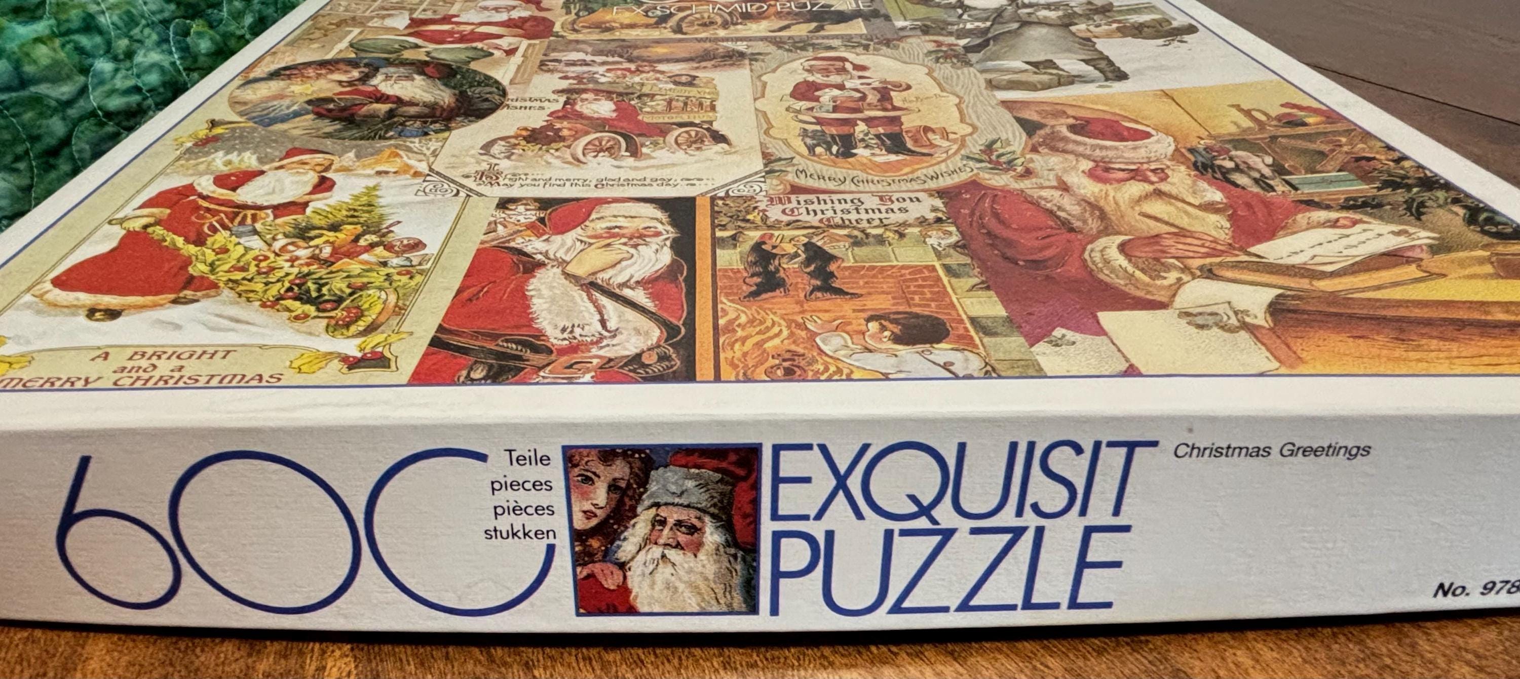 Vintage FX Schmid Christmas Greetings 600 Piece Puzzle - Victorian