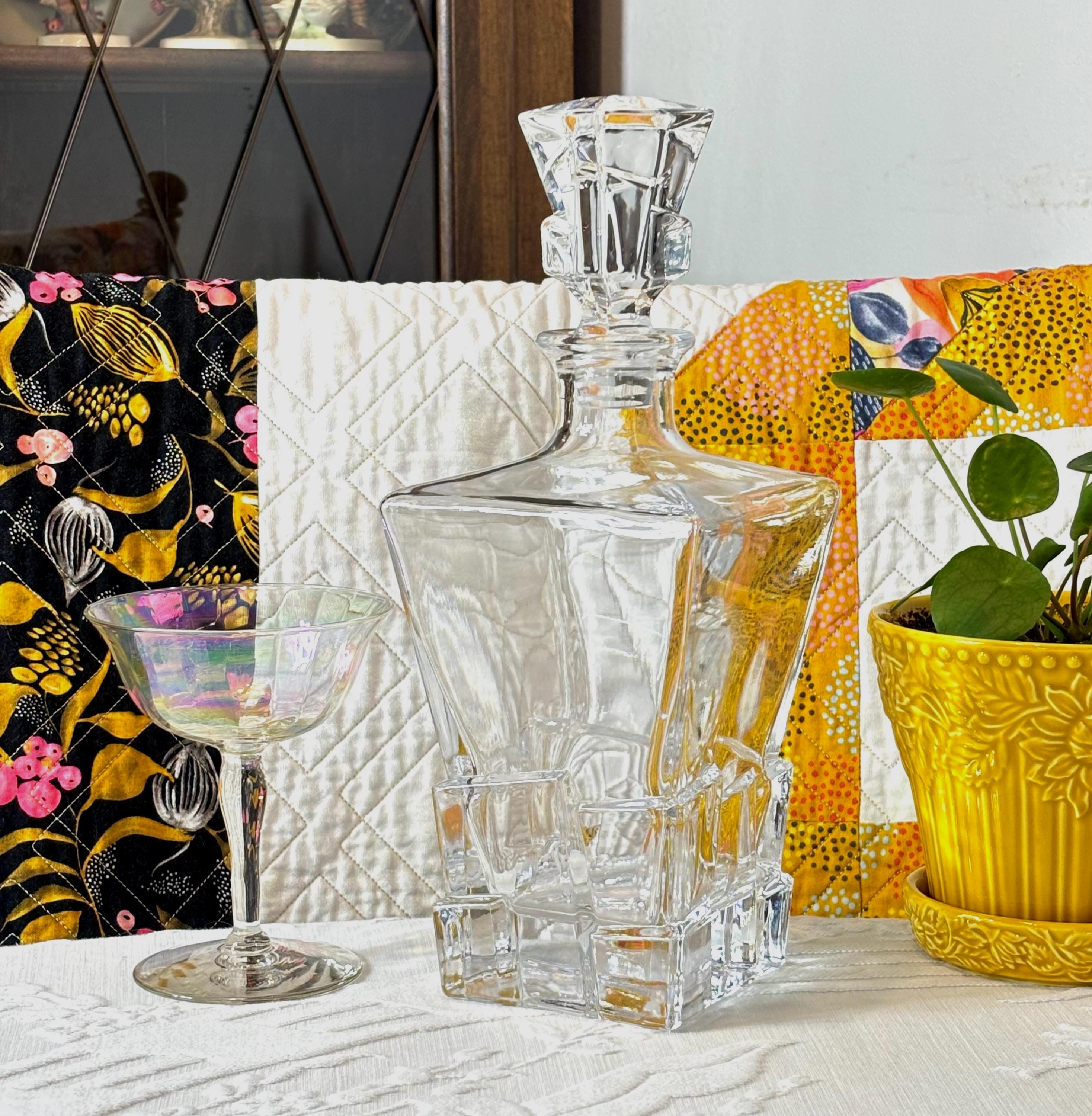Crystal Bohemia Decanter Set - Etsy