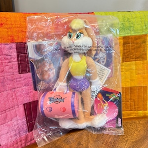 Vintage 1996 McDonalds Plush Toy Space Jam Lola Bunny - Sealed in Original Bag - McDonald&#39;s TuneSquad by Warner Bros. - New Unopened