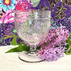 Antique EAPG Lily of the Valley Spooner by Boston and Sandwich Co. - Circa 1840s-1860s - Footed Spooner Teaspoon Holder