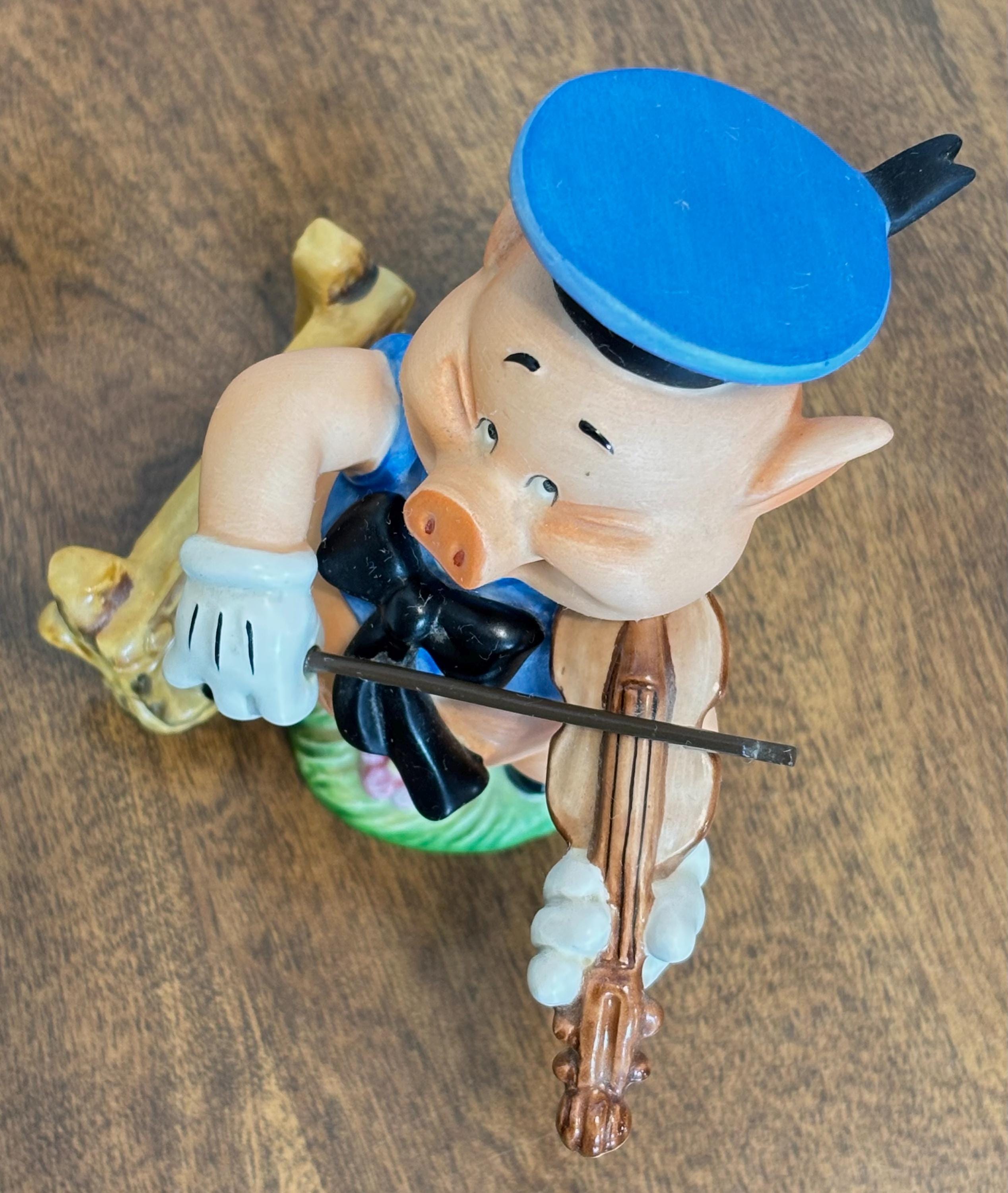 Vintage WDCC 1993 Three Little Pigs, Fiddler Pig “hey Diddle, Diddle, I ...