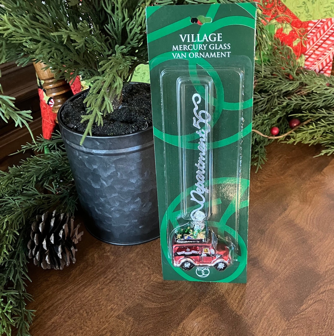 Millésime 2001 Décoration de camionnette Mercury Glass Village