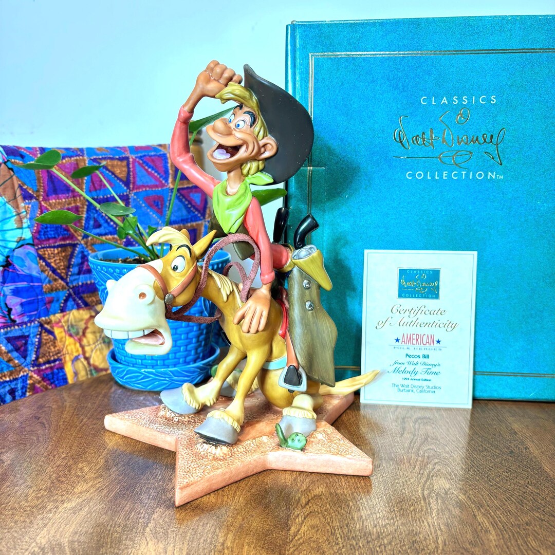 WDCC Pecos Bill and Widowmaker Figurine, Melody Time, 1994 Annual ...