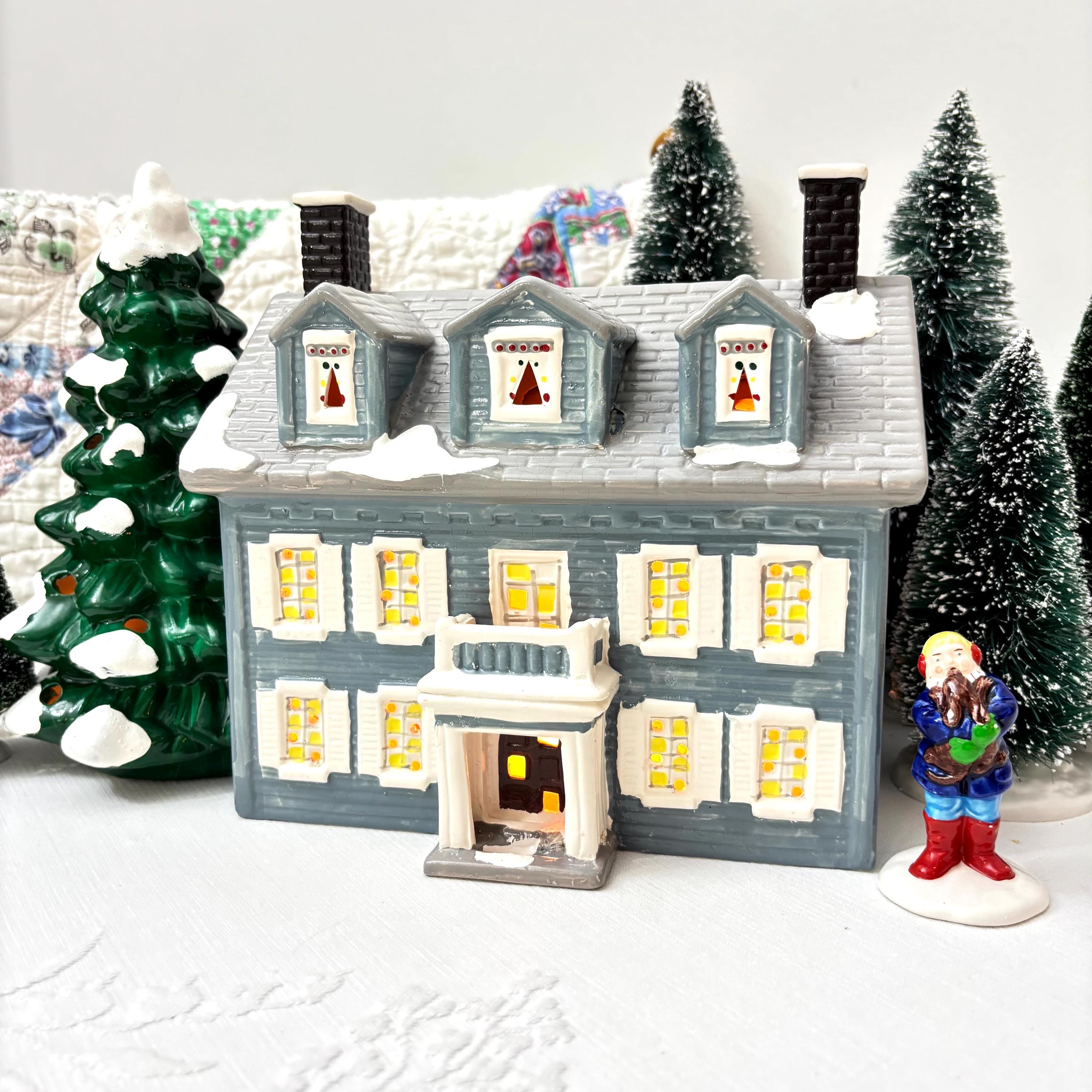 Vintage Lighted Christmas Village - Etsy