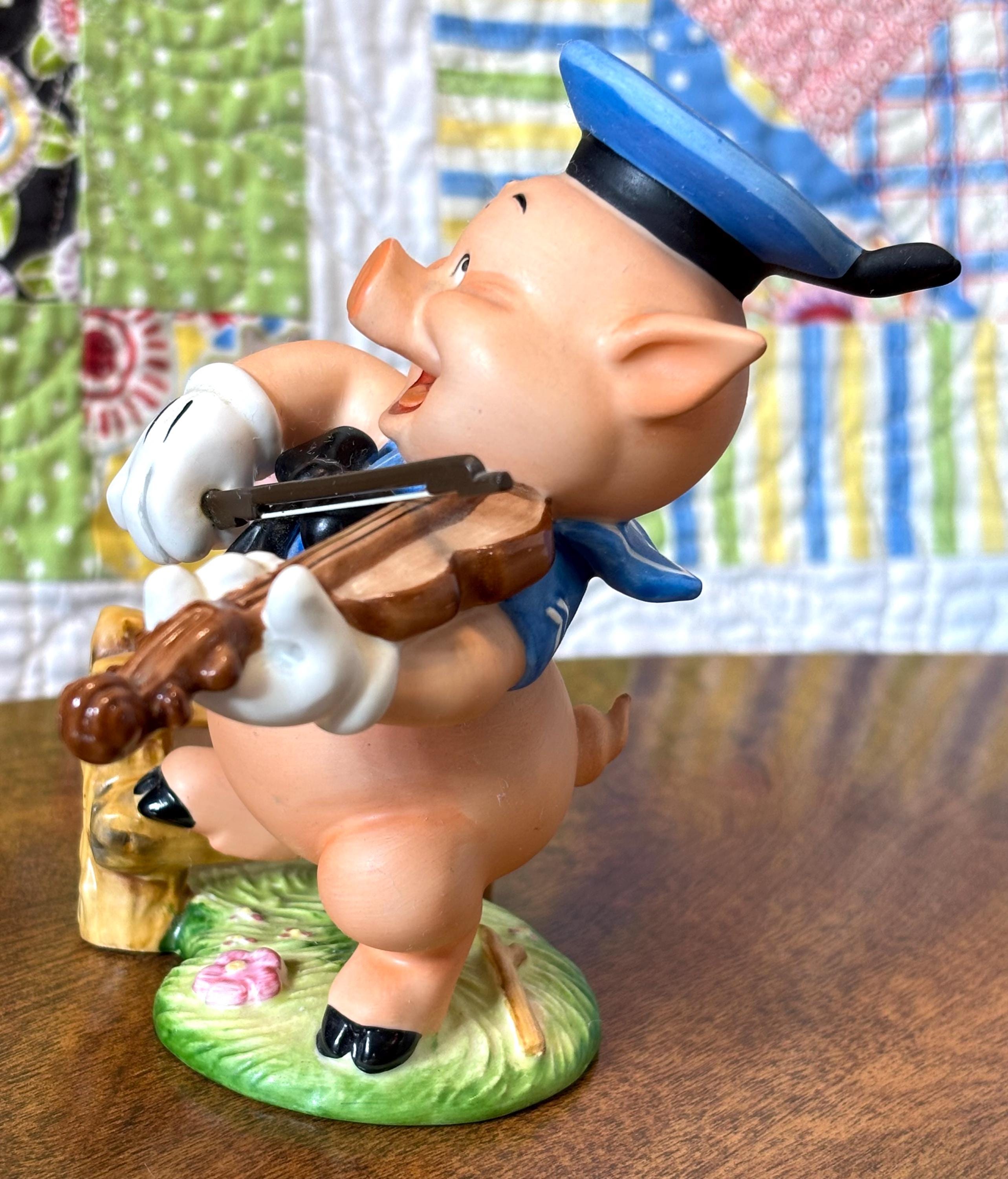 Vintage WDCC 1993 Three Little Pigs, Fiddler Pig “hey Diddle, Diddle, I ...