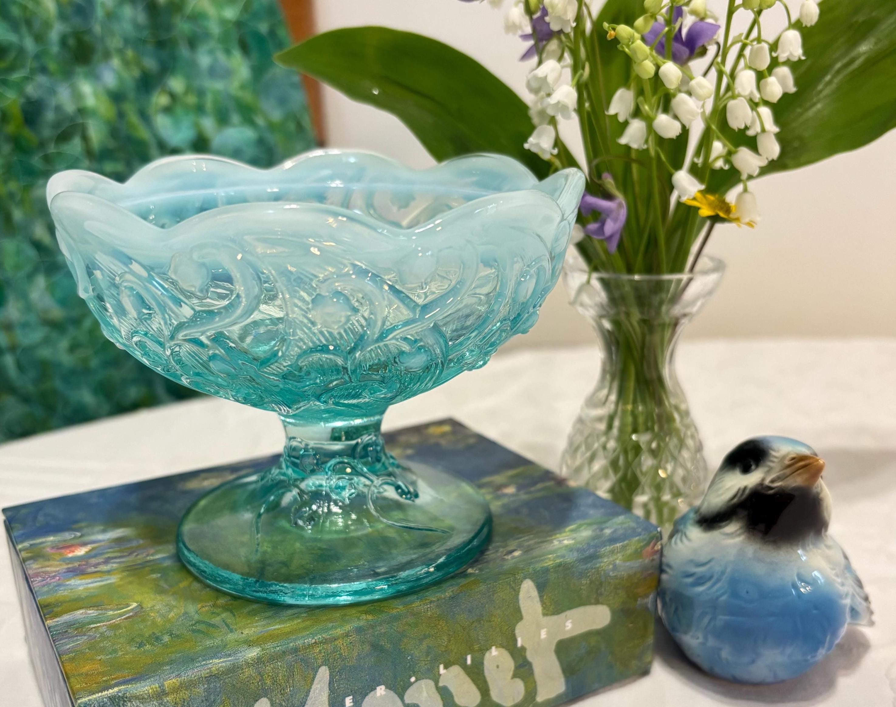 フェントン社 Fenton フェントン アートガラス ウランガラス 置物 フェントンの歴史 - アイミル USAヴィンテージ