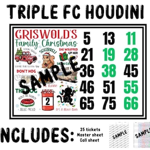 Prises de bingo à cartes complètes Triple Houdini