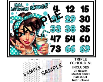 Triple Houdini full card bingo holds