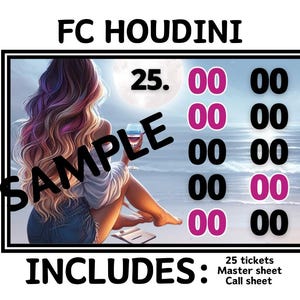 Cartes pleines pour bingo Houdini