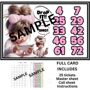 Cartes pleines pour le bingo