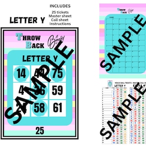 SM BUNDLE ( 5 sets ) Throw back bingo holds