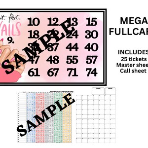 Prises de bingo avec carte MEGA Full