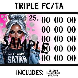 Prises de bingo carte triple pleine/TA