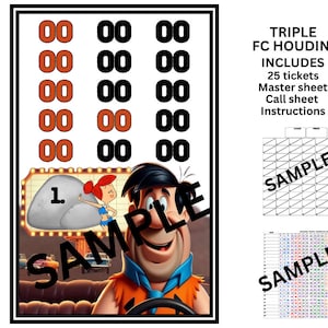 Prises de bingo à cartes complètes Triple Houdini