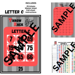 BUNDLE (10 sets) Throw back bingo holds