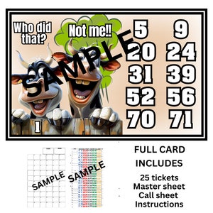 Cartes pleines pour le bingo
