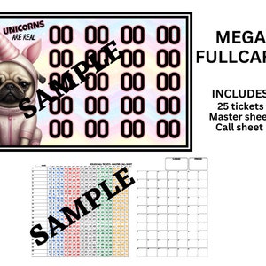 Prises de bingo avec carte MEGA Full