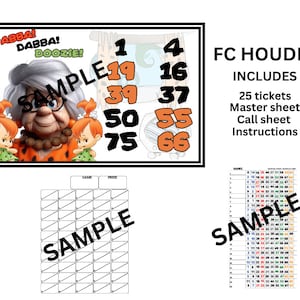 Volledige kaart Houdini bingo houdt