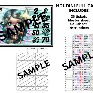 Cartes de bingo complètes Hodini