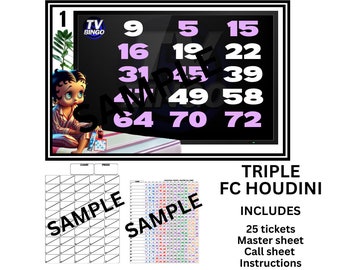 Triple Houdini full card bingo holds