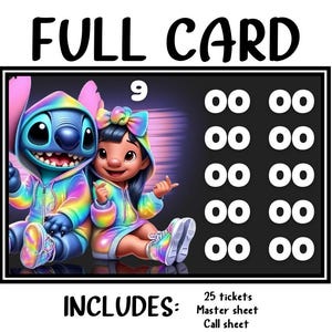 Cartes pleines pour le bingo