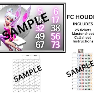 Cartes pleines pour bingo Houdini
