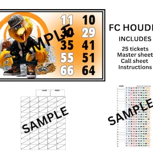Cartes pleines pour bingo Houdini
